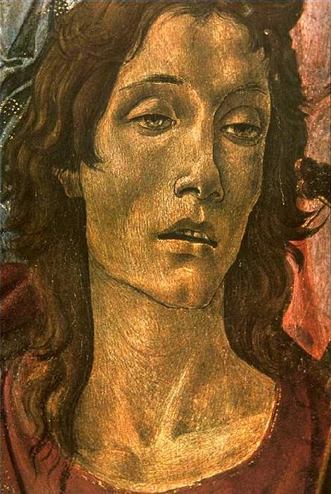 BOTTICELLI, Sandro San Barnaba Altarpiece (detail: head of St John) gdfg oil painting image